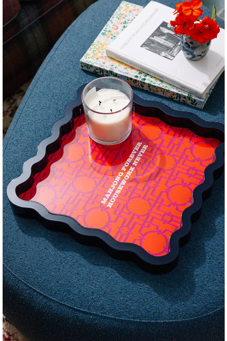 Mahjong Large Lacquer Tray, Alternate, color, Mahjong Large