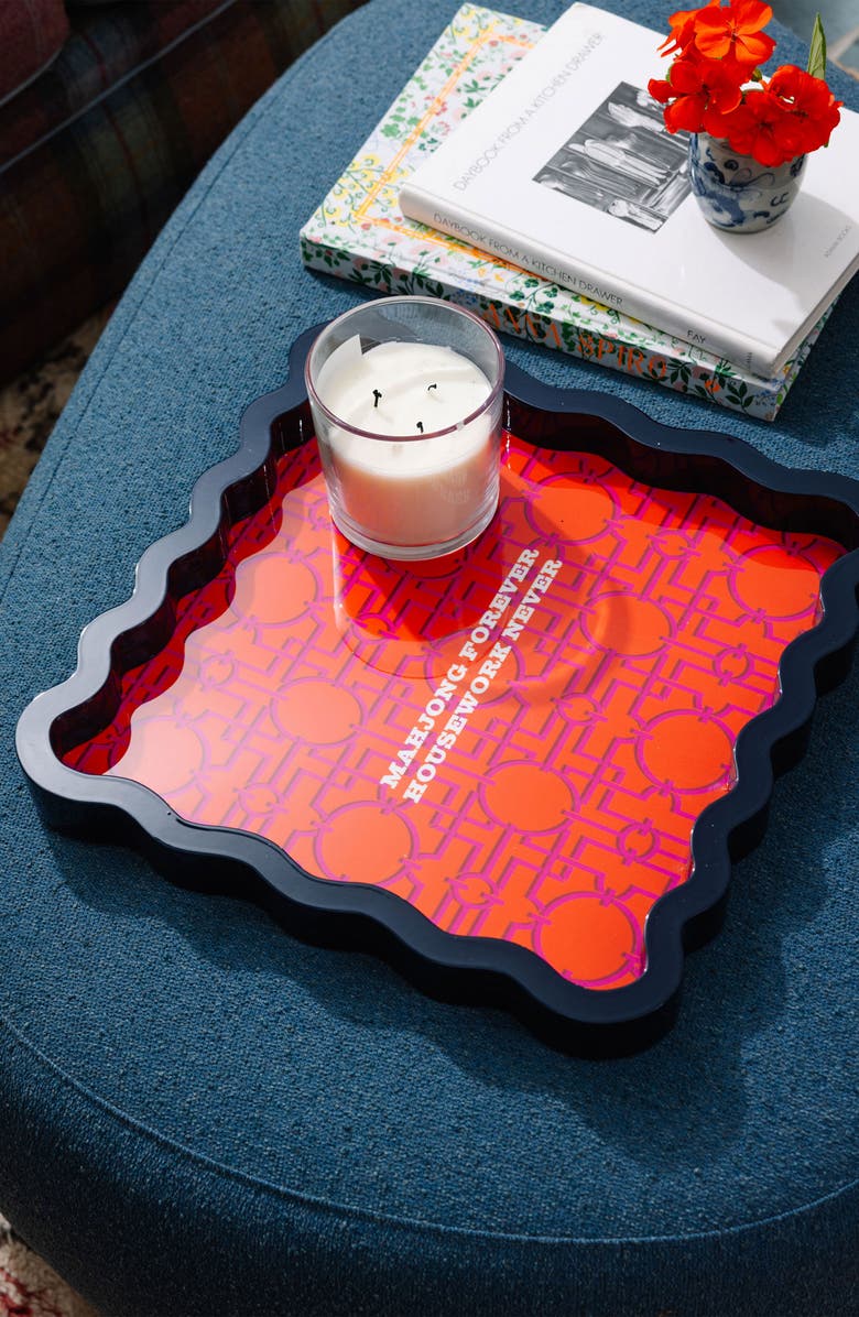 Furbish Mahjong Large Lacquer Tray, Alternate, color, Mahjong Large