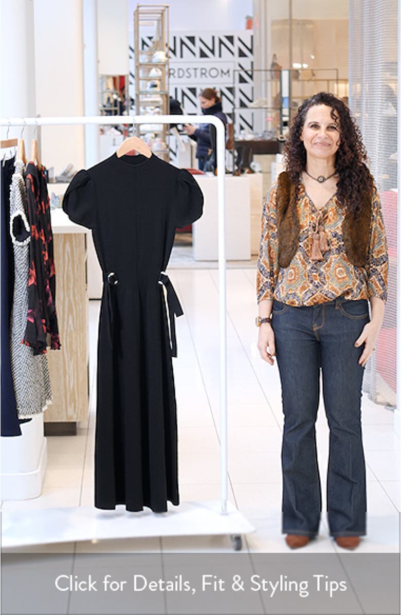 Compact Rib Tulip Midi Dress, sales video thumbnail