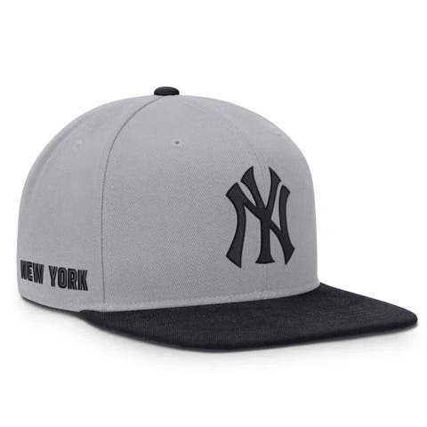 Men's Nike Gray/Navy New York Yankees Primetime Pro Dri-FIT Snapback Hat