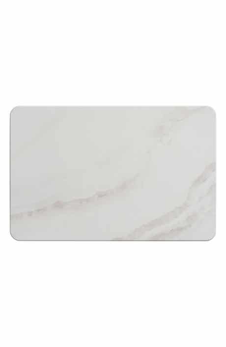 White Marble Diatomite Stone Bath Mat