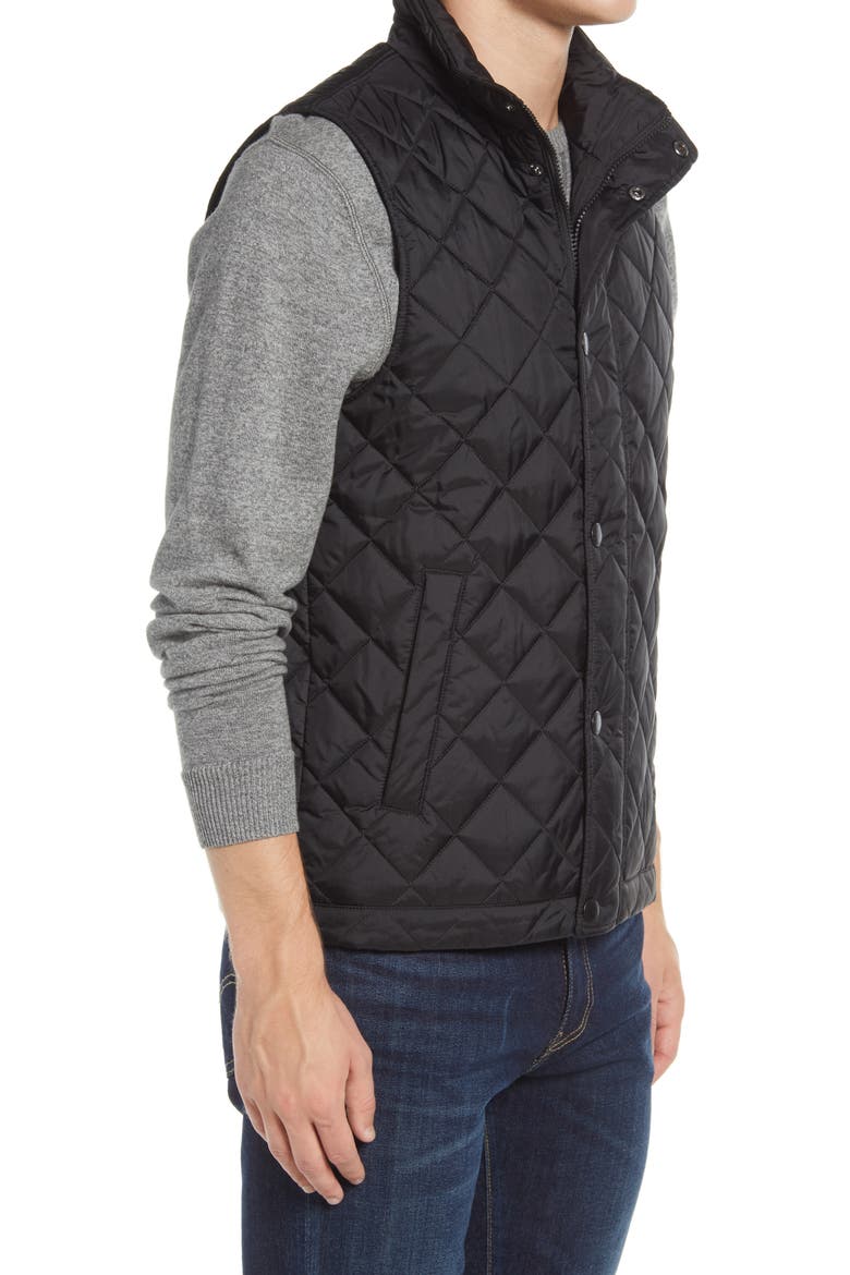 Barlow Quilted Vest, Alternate, color, BLACK