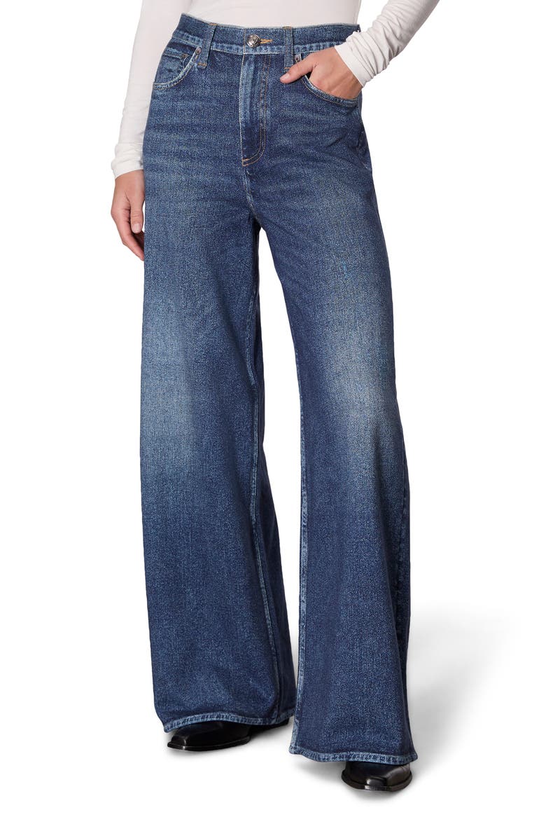 rag & bone rb Miramar Sofie High Waist Ankle Wide Leg Sweatpant Jeans, Main, color,