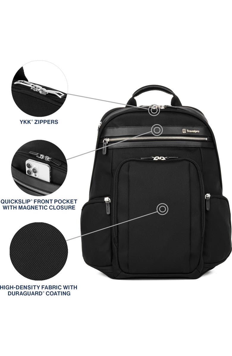 TRAVELPRO Platinum Elite Laptop Travel Backpack, Alternate, color, Black