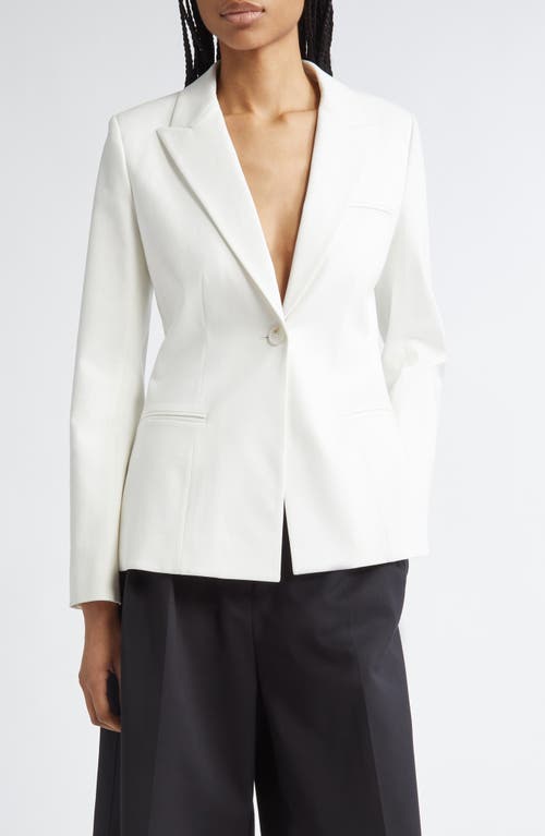 Partow Flynn Single Breasted Blazer In White