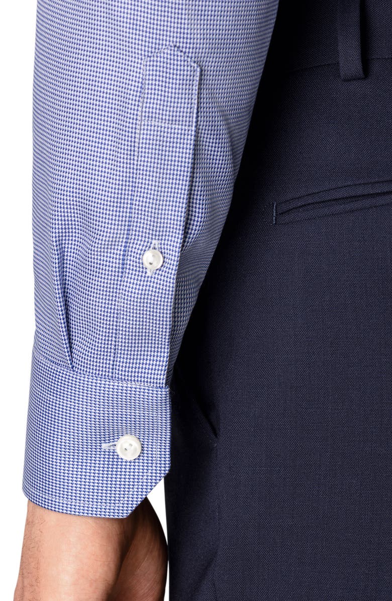 Eton Slim Fit Houndstooth Cotton Dress Shirt, Alternate, color,