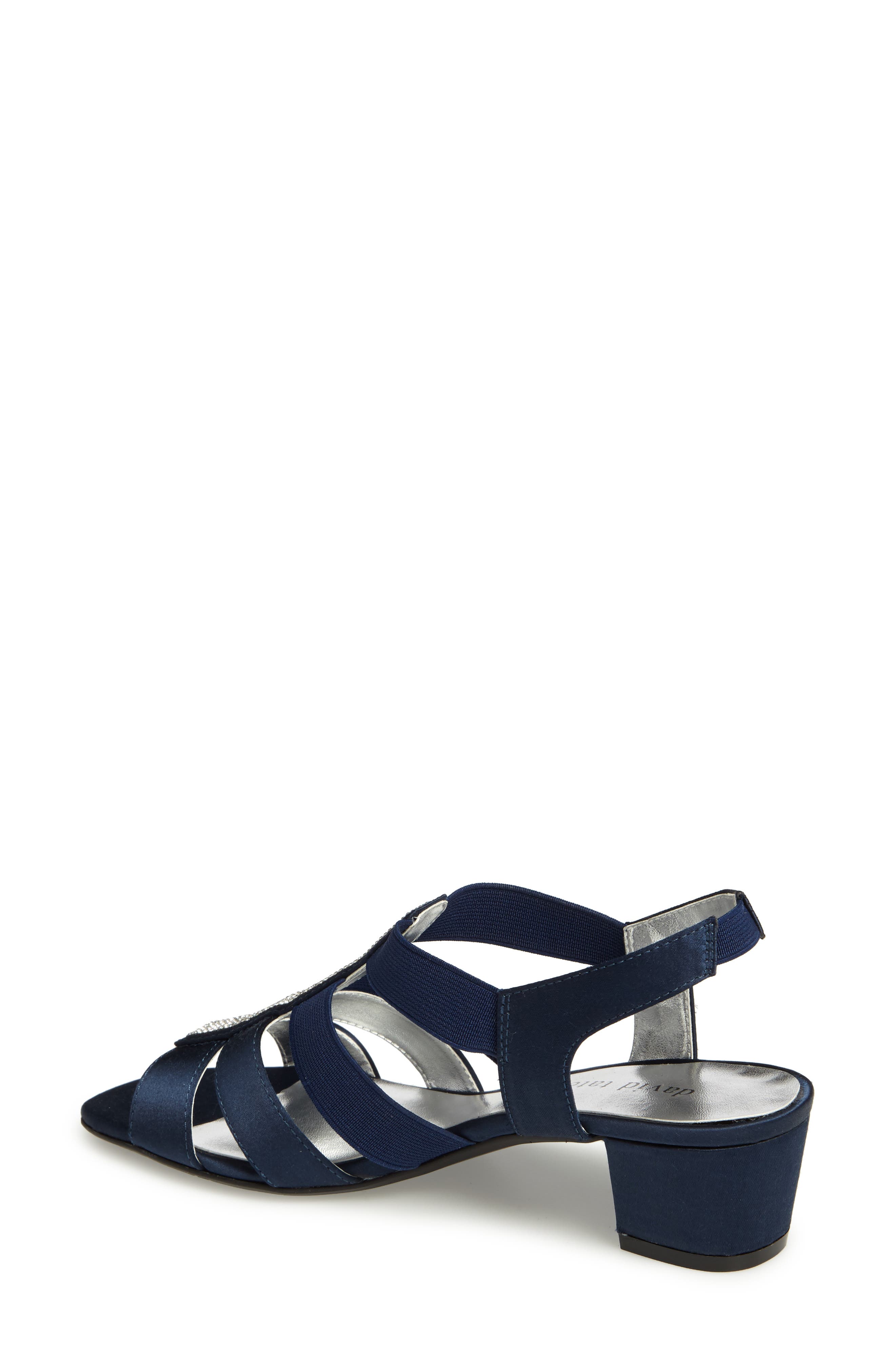 Eve Embellished Sandal, Alternate, color, NAVY FABRIC
