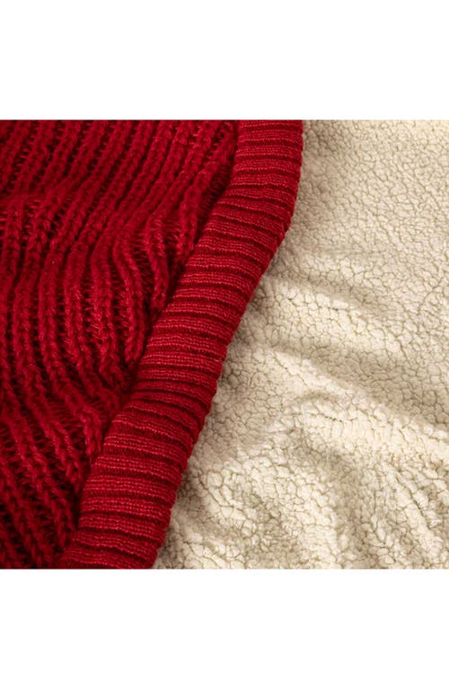 Uncommon Goods Snuggle Up Footsie Blanket In Red