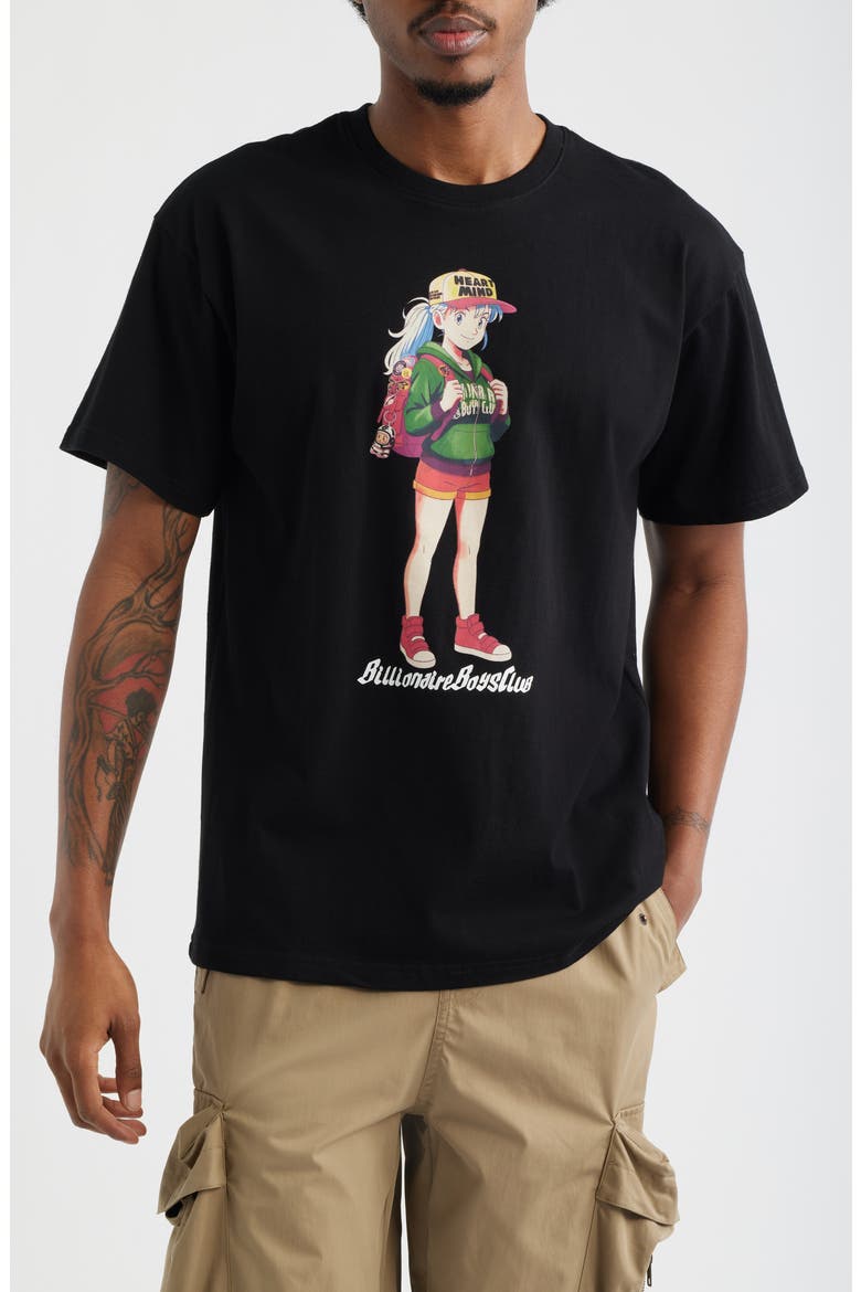 Explore Cotton Graphic T-Shirt, Main, color, BLACK