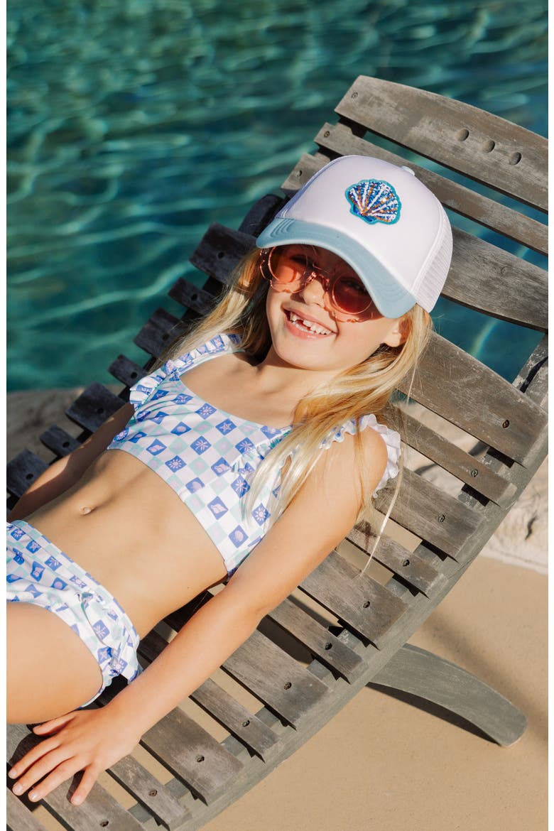 Kids' Happy Daze 50+ Two-Piece Swimsuit, Alternate, color, WHITE