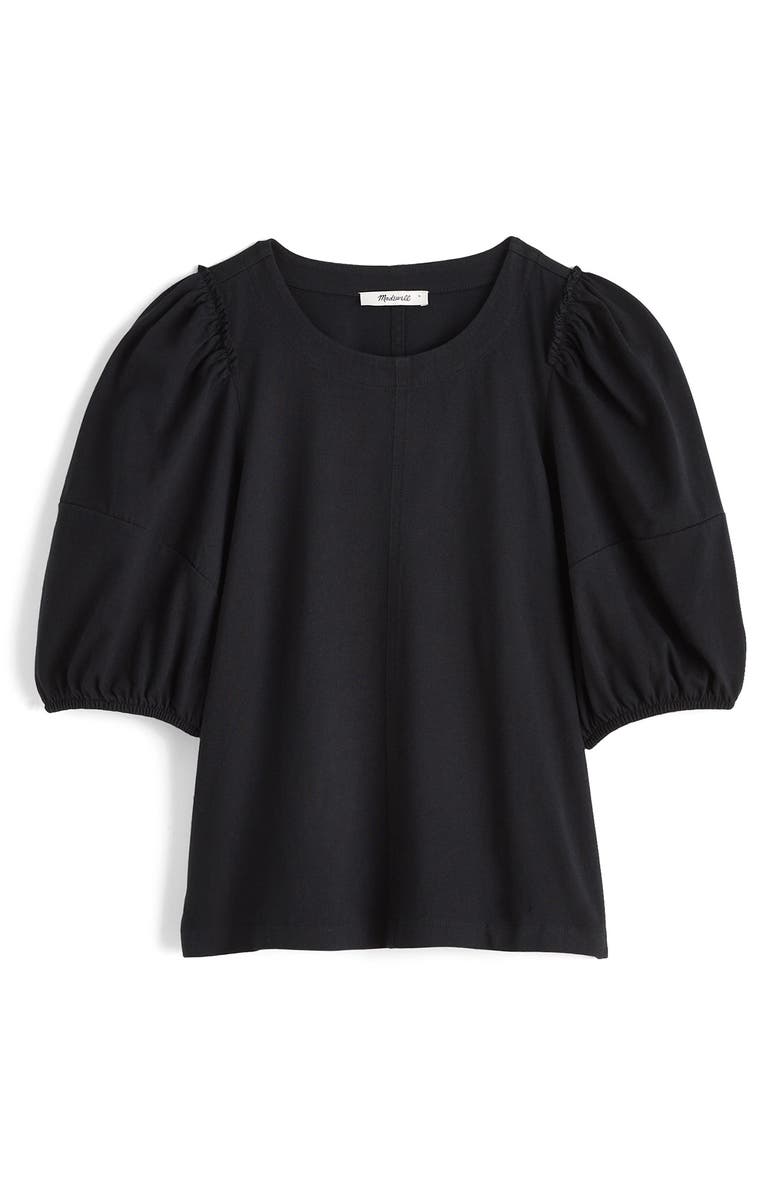 Madewell Puff Sleeve Cotton T-Shirt, Alternate, color, 