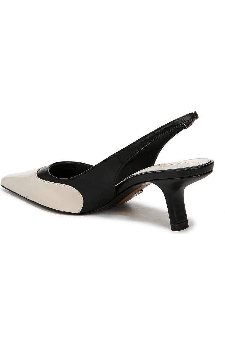 Sam Edelman Bayley Pointed Toe Slingback Pump, Alternate, color, Modern Ivory/Black