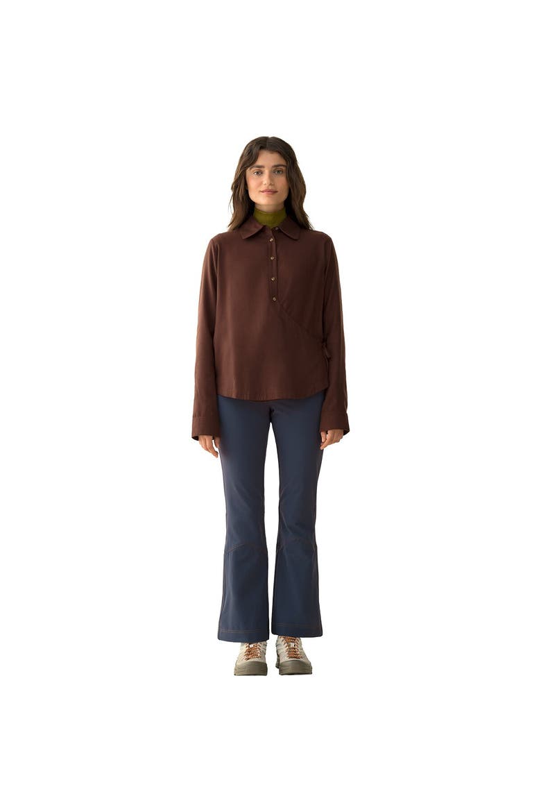 Front Field Flannel Shirt - Women's, Alternate, color, Loamy