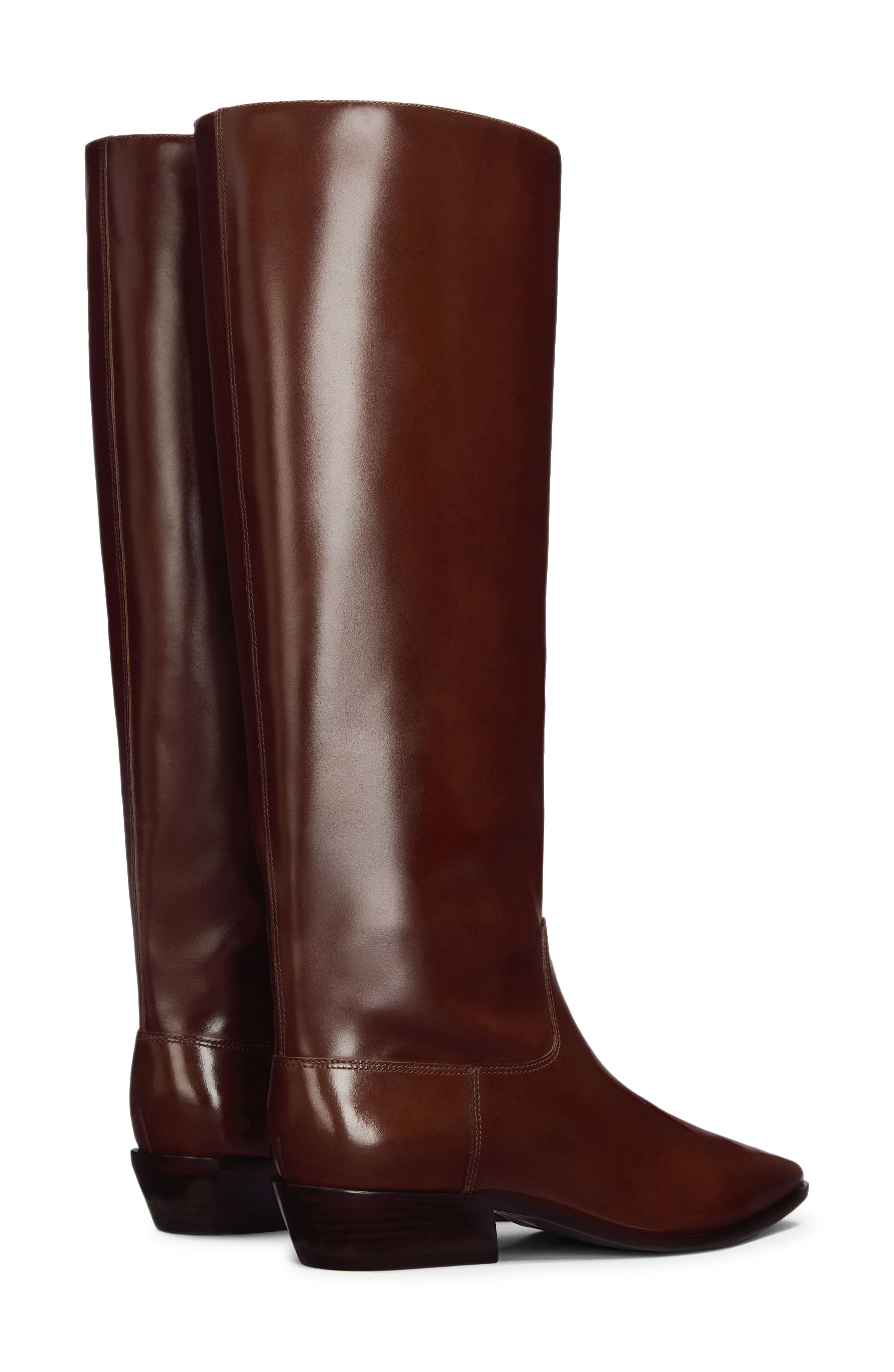 Dominique Knee High Boot, Alternate, color, SYRUP LEATHER
