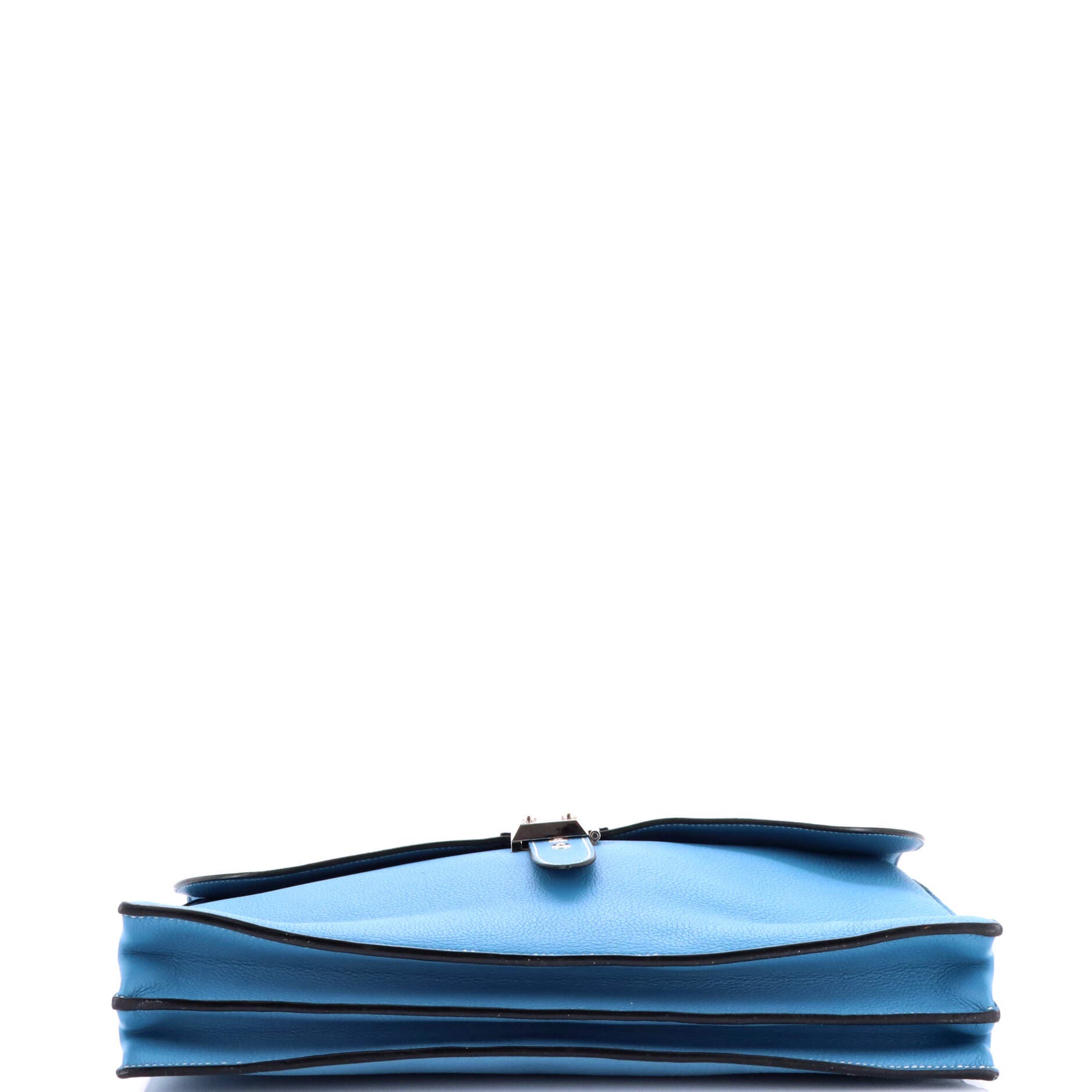 Pre-Owned Hermes Sac a Depeches Bag Togo 38, Alternate, color, Bleu Jean