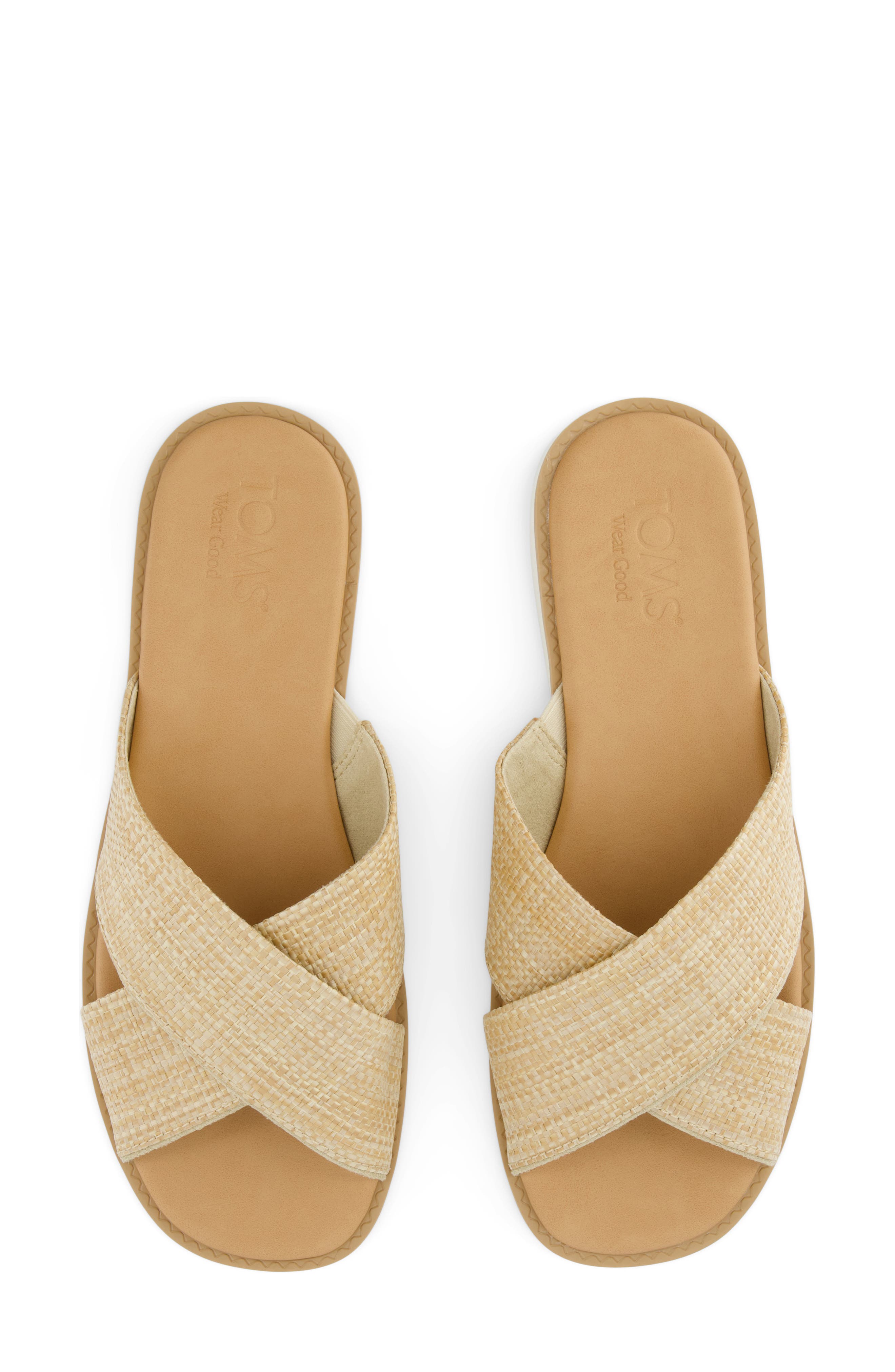 TOMS Mae Crossover Slide Sandal, Alternate, color, 