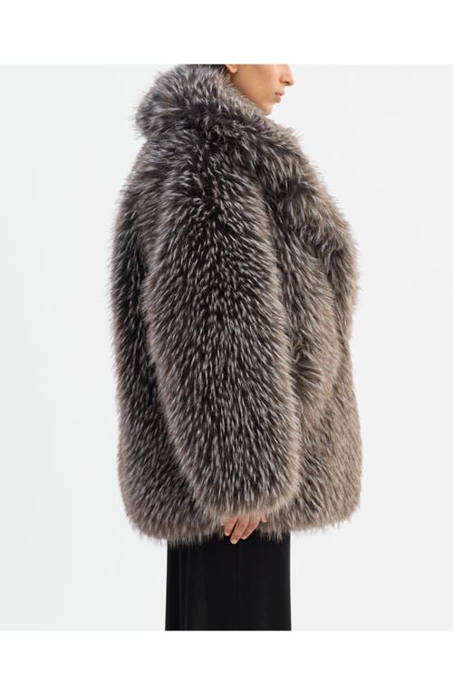 Lamarque Finaya | Oversized Faux Fur Coat In Gray