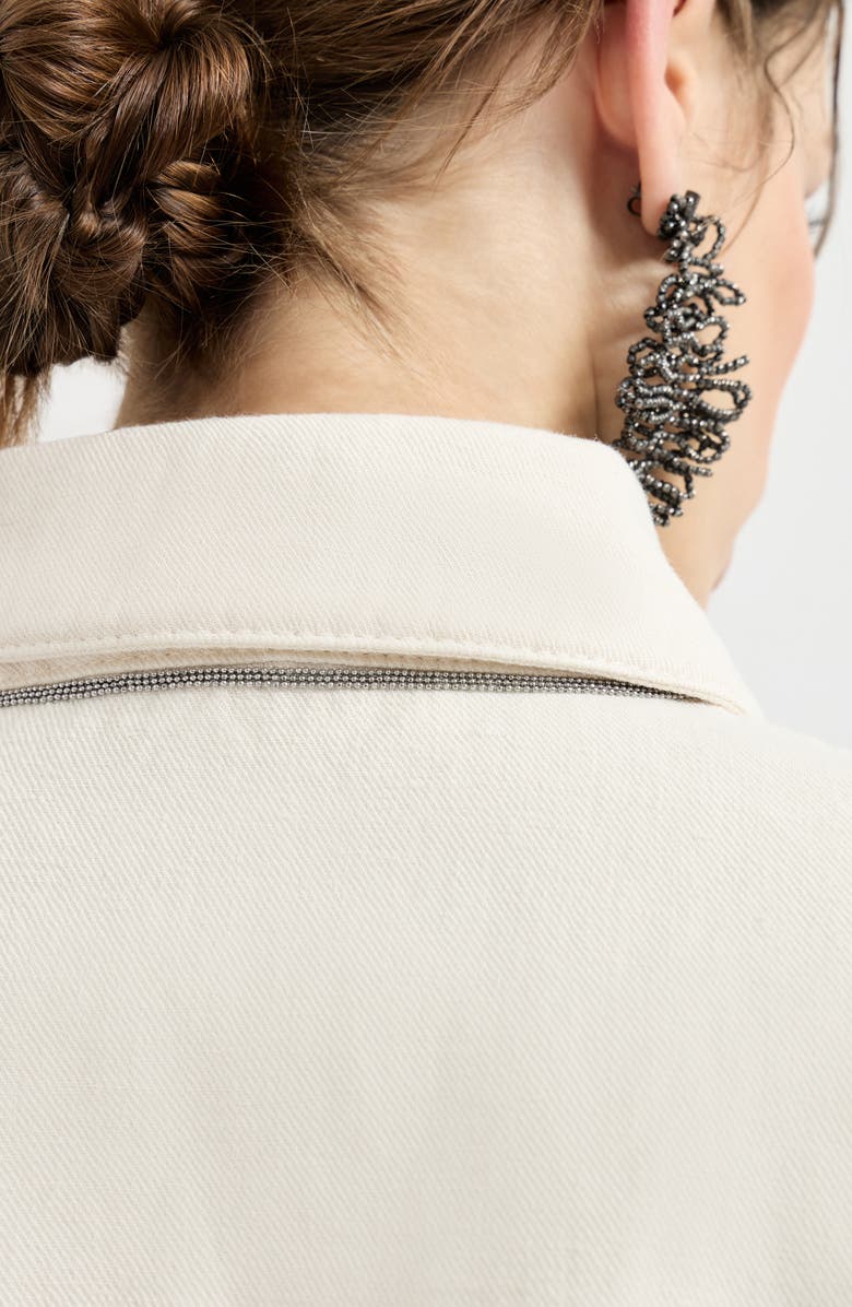 Brunello Cucinelli Cover outerwear jacket, Alternate, color, Chalk