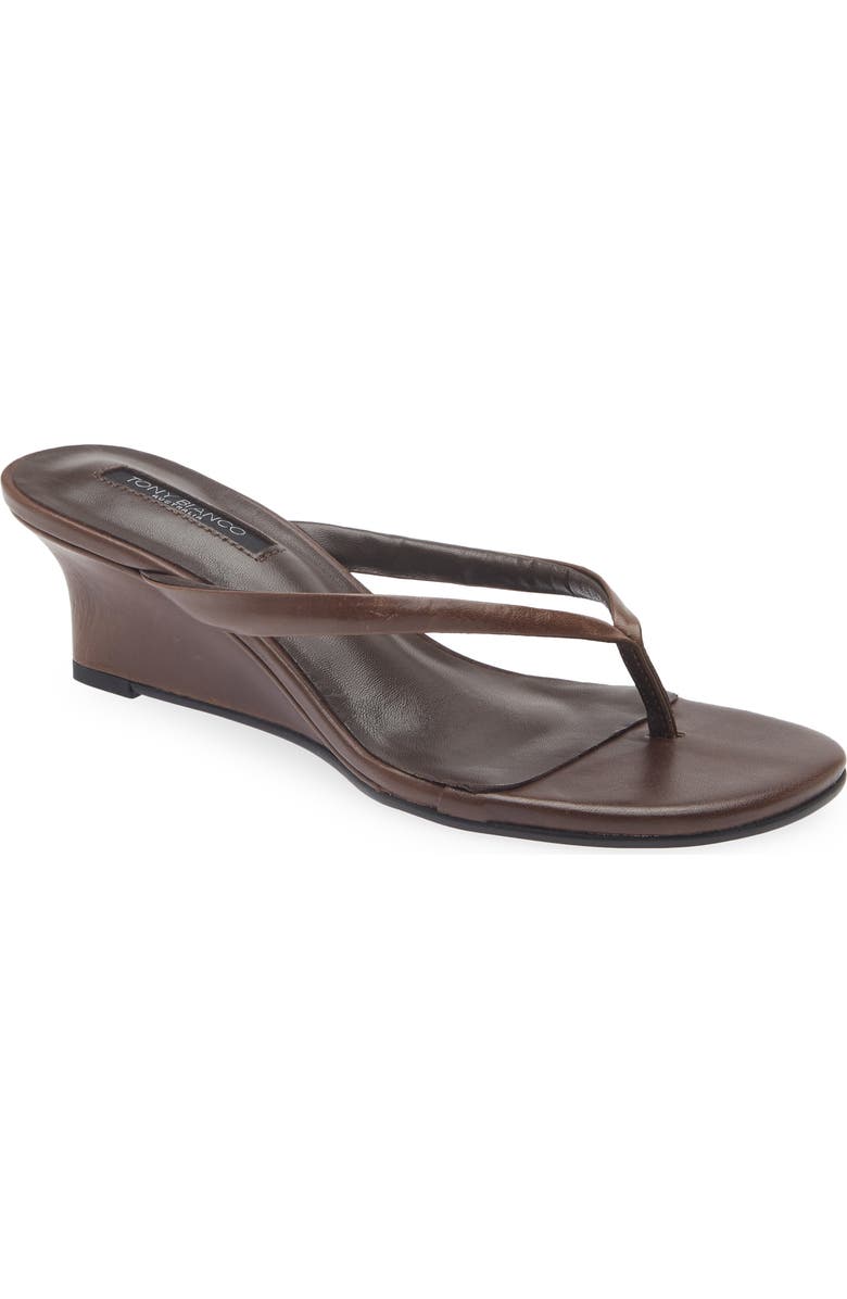 Tony Bianco Edgy Wedge Sandal, Main, color, Choc Vintage