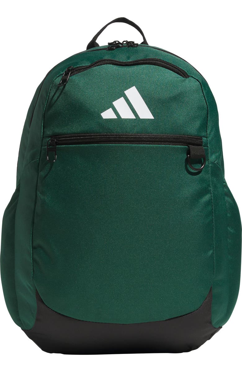 adidas Kids' Striker 3 Backpack, Main, color, Team Dark Green