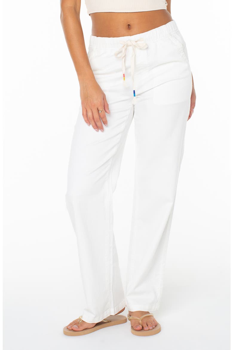 Sunset Dream Twill Wide Leg Pants, Main, color, CLOUD DANCER