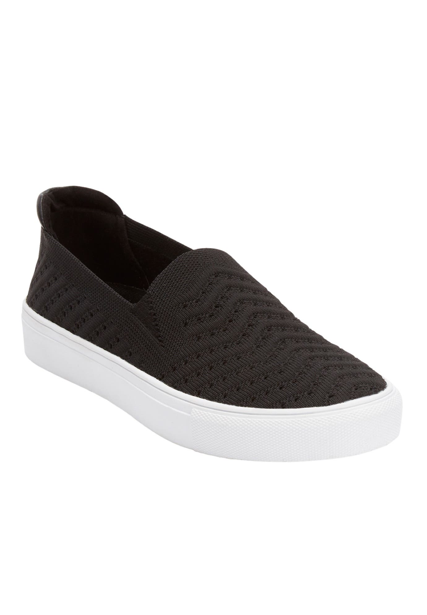Comfortview The Alena Slip On Sneaker, Main, color, Black