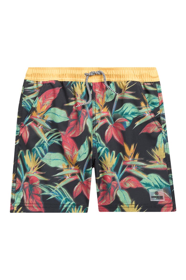 Kids' Bali Swim Trunks, Main, color, BLACK