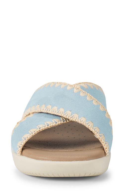Baretraps Women's Origins Dolinda Slide Slip-on Sandals In Sea Glass Blue Suede