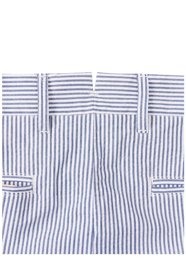 Striped Seersucker Bermuda Shorts, Alternate, color, BLUE