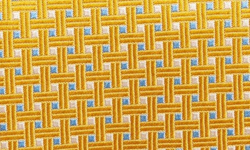 David Donahue Neat Square Silk Tie In Yellow