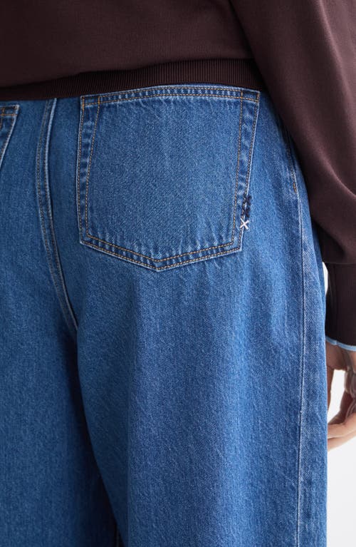 Scotch & Soda The Flux High Waist Loose Tapered Jeans In Blue