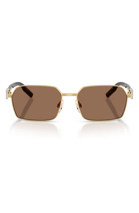 56mm Rectangular Sunglasses