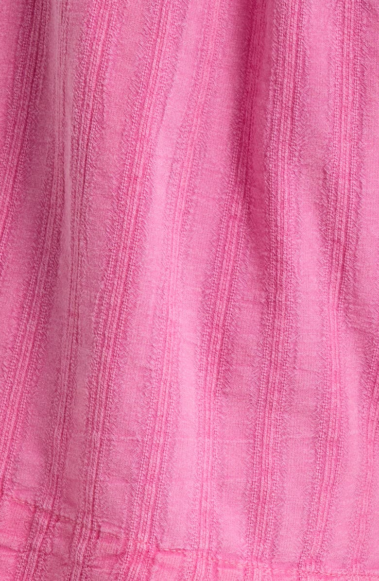 Rip Curl Hotel Malibu Embroidered Yarn Dyed Stripe Shorts, Alternate, color, Super Pink