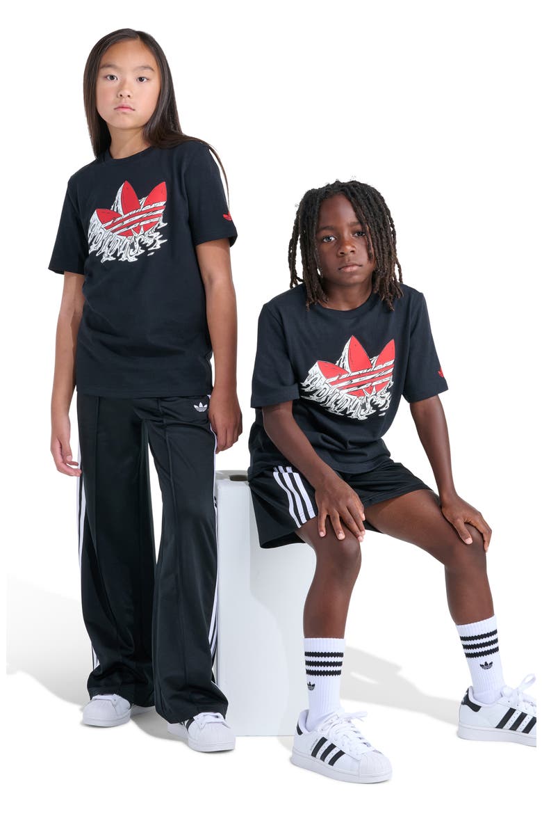 Kids' Gum Logo Cotton Graphic T-Shirt, Alternate, color, BLACK