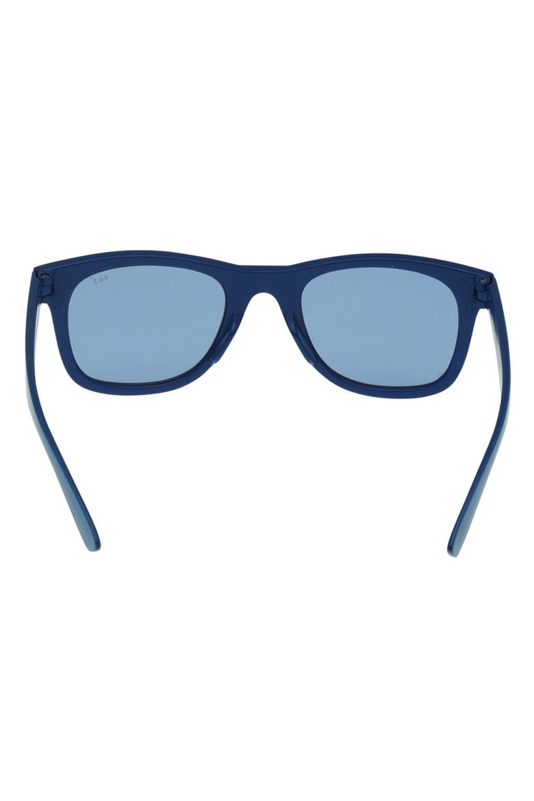 Kids' Rectangular Sunglasses, Alternate, color, SHINY BLUE / BLUE