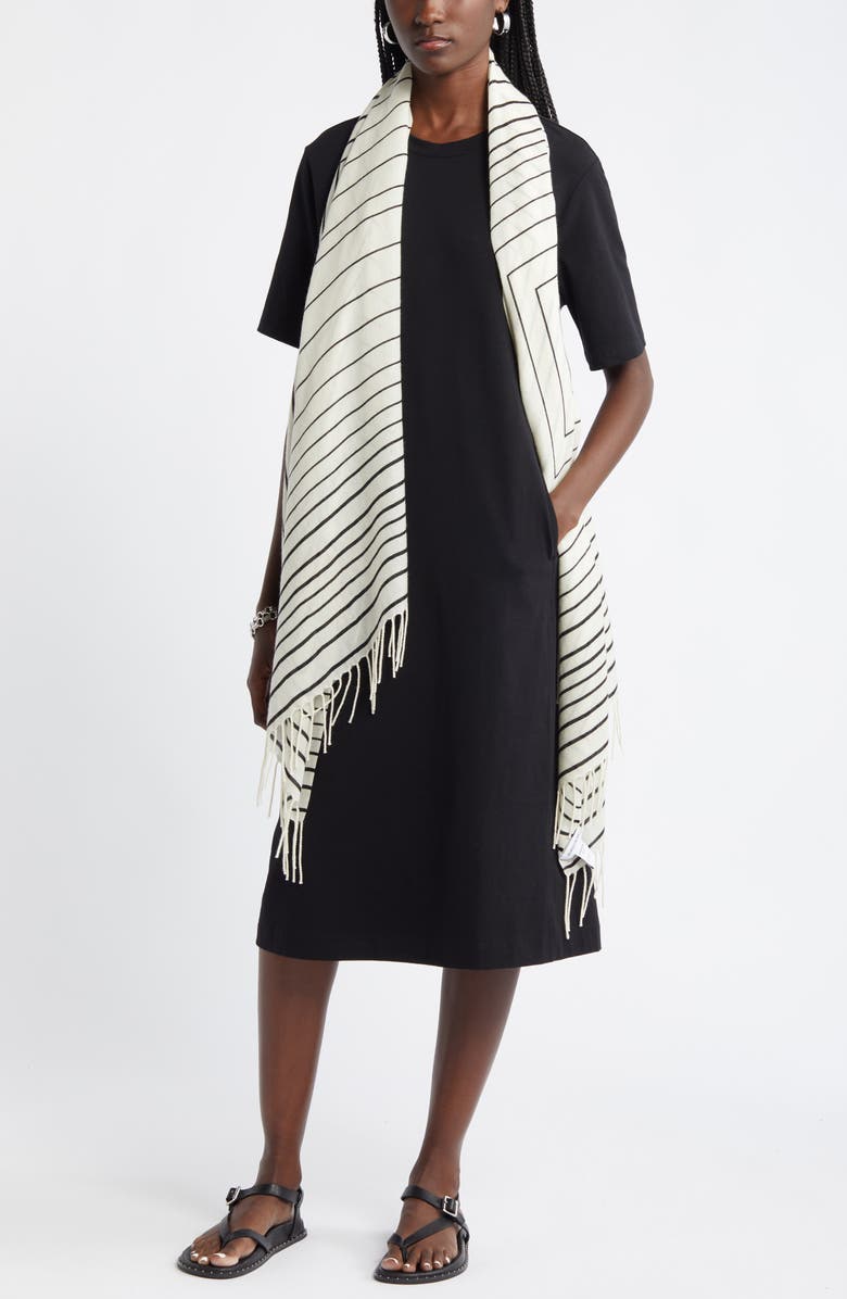 Stretch Cotton Midi T-Shirt Dress