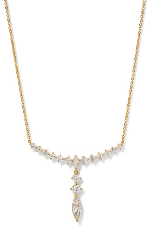 Cassi Cubic Zirconia Frontal Necklace
