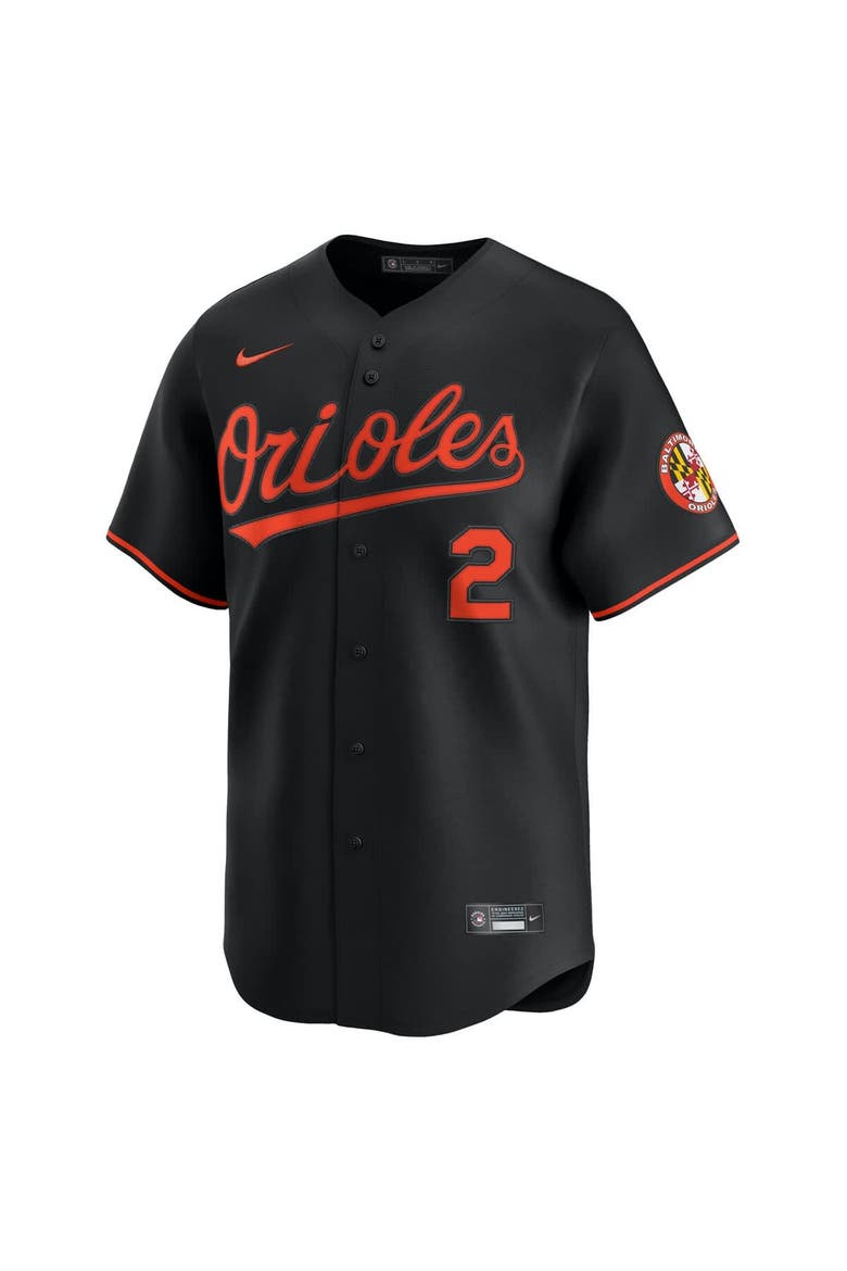 Men's Nike Gunnar Henderson Black Baltimore Orioles Alternate Limited Player Jersey, Alternate, color, Black