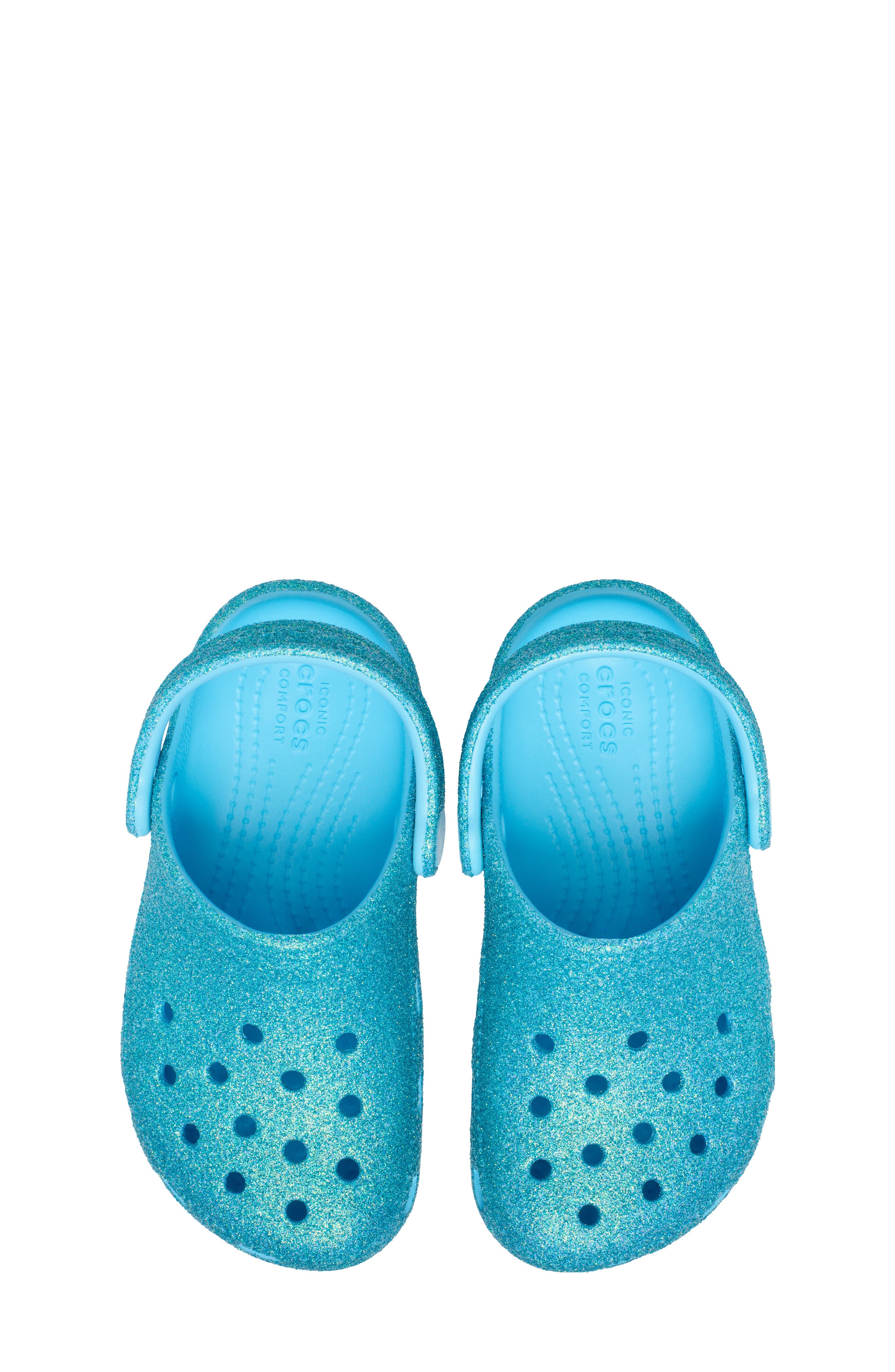 CROCS Kids' Classic Iridescent Glitter Clog, Alternate, color, Tgl