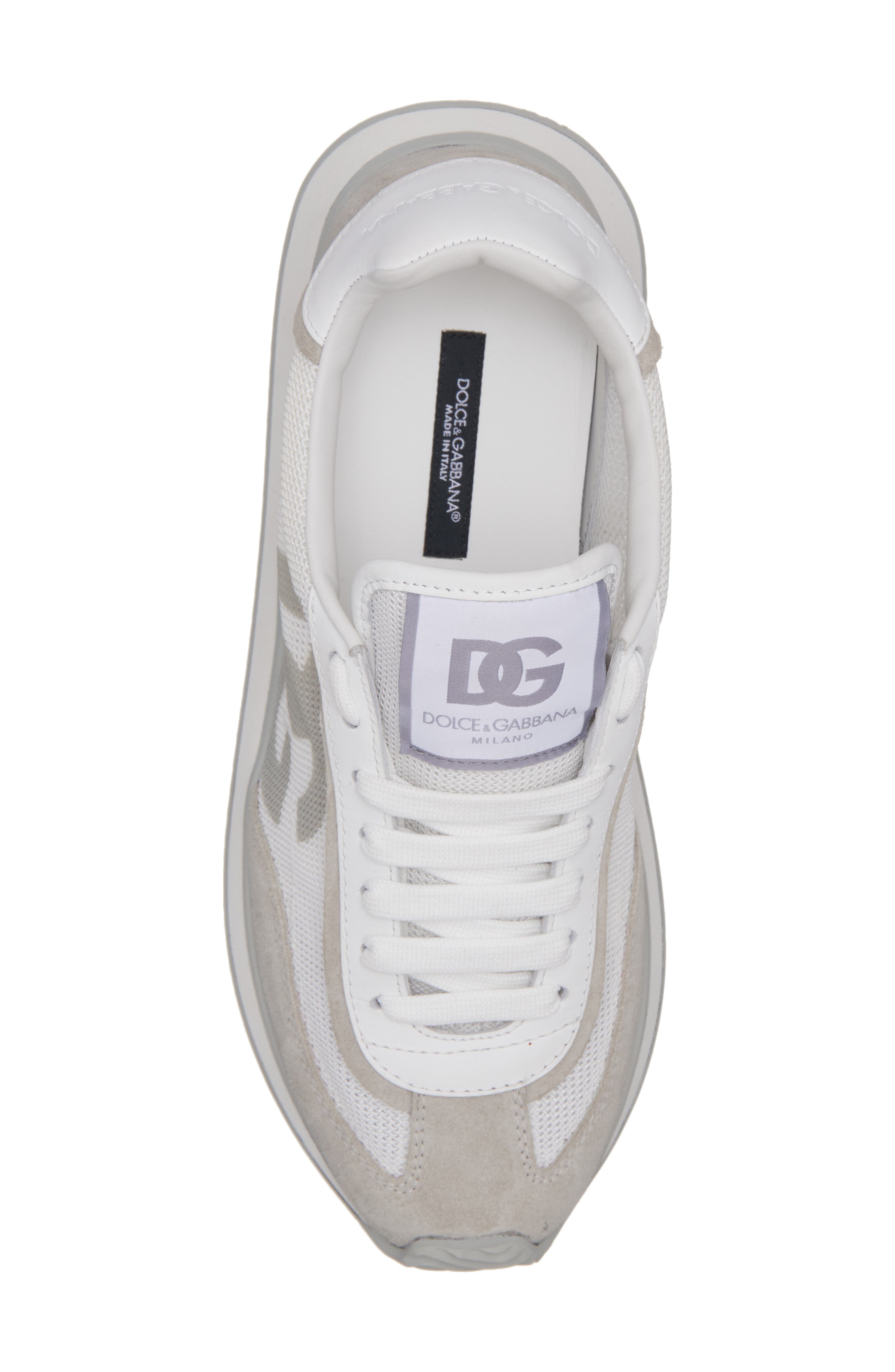 Dolce&Gabbana DG Cushion Sneaker, Alternate, color, Bianco/ Bianco