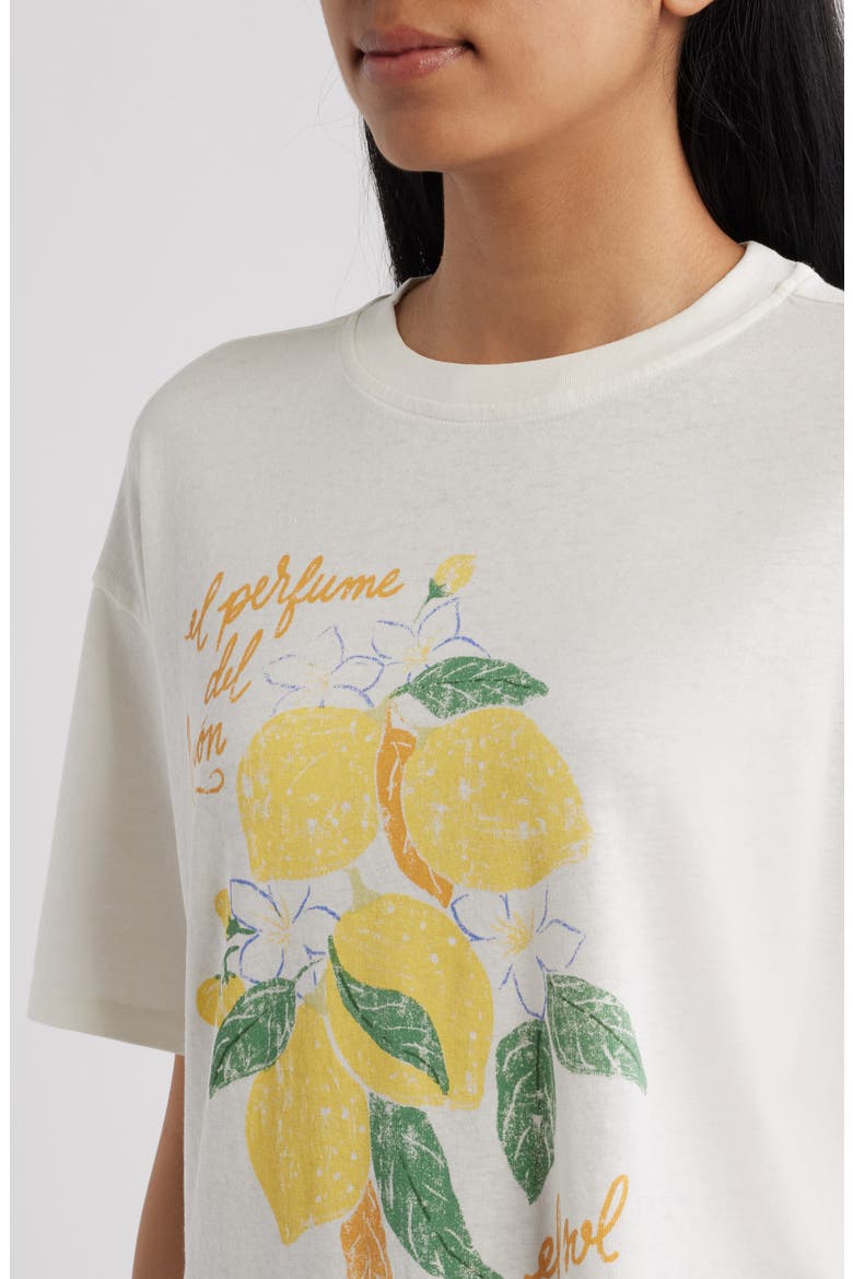 Oversize Hemp & Cotton Graphic T-Shirt, Alternate, color, ANTIQUE WHITE