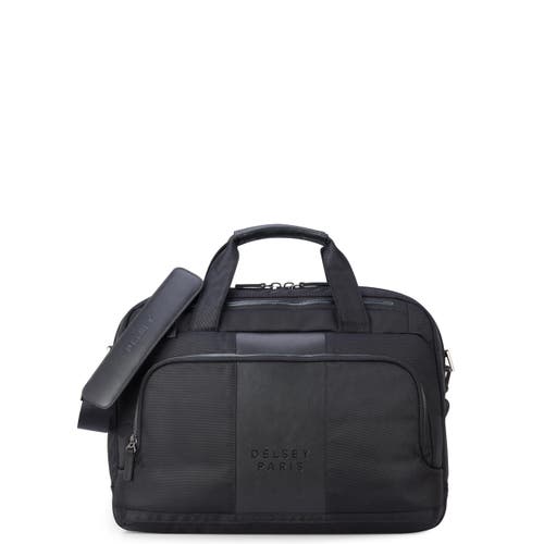 Delsey Paris Wagram Briefcase With Laptop Sleeve In Black