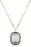 GOSHWARA Melange Emerald Cut Pendant Necklace