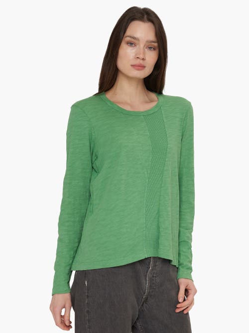 Wilt Clothing Contrast Panel Long Sleeve Tee In Green