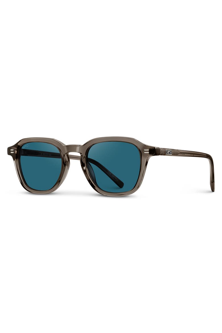 Silas - 48mm Square Polarized Sunglasses, Alternate, color, Crystal Gunmetal