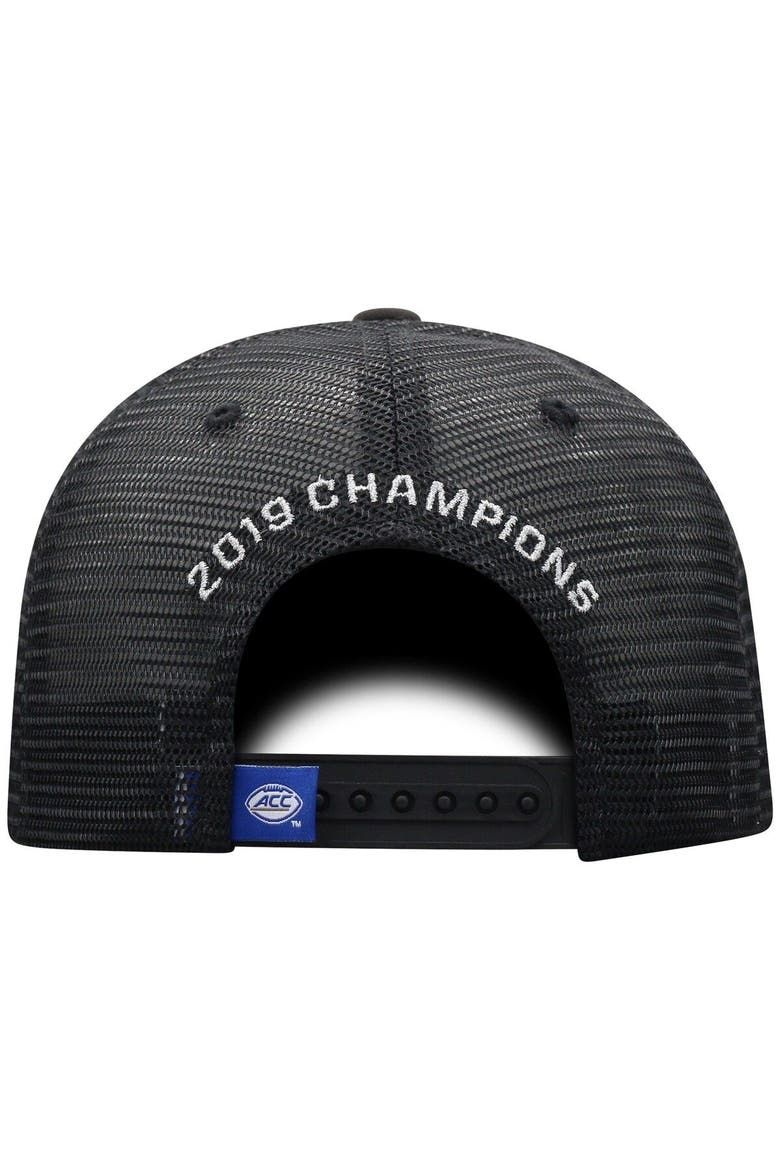 Men's Top of the World Gray/Black Clemson Tigers 2019 ACC Football Champions Locker Room Adjustable Hat, Alternate, color, Gray