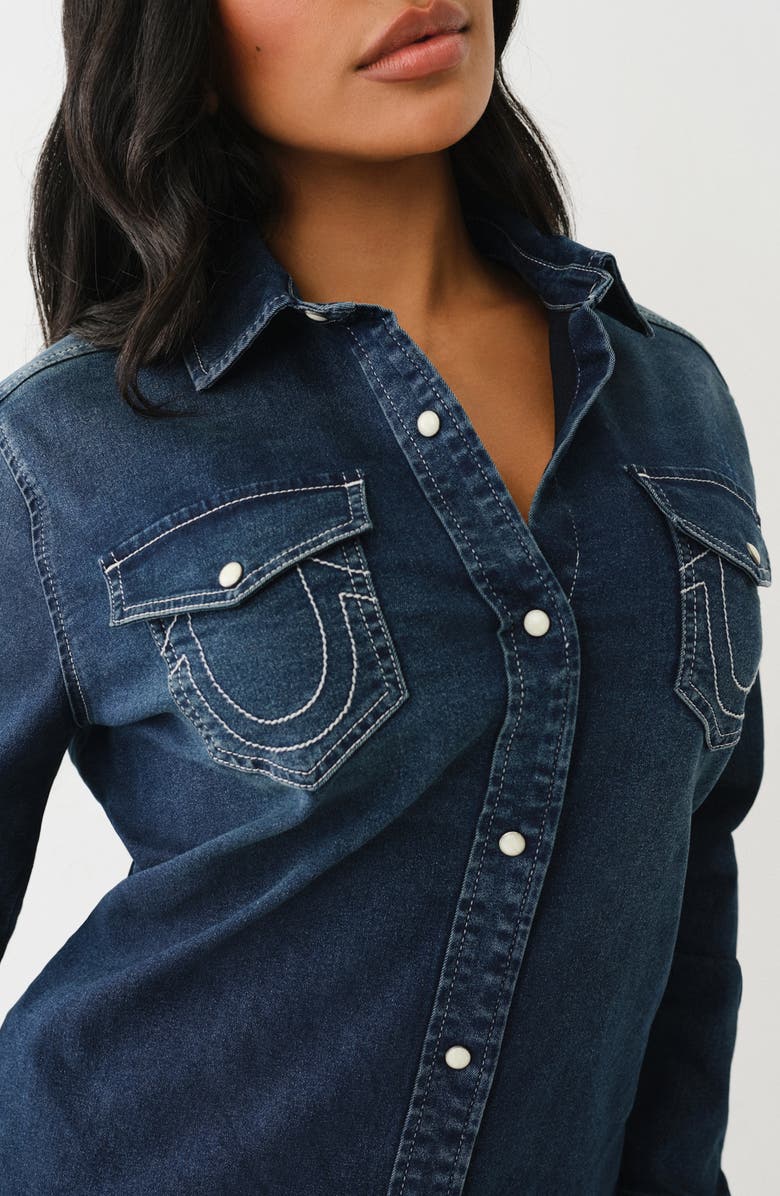 True Religion Georgia Denim Shirt, Alternate, color,