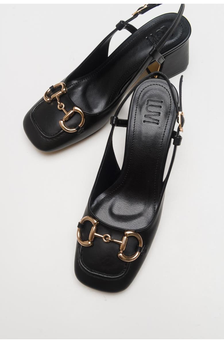 Prologue Shoes Karol Block Heel Pump, Main, color, Black