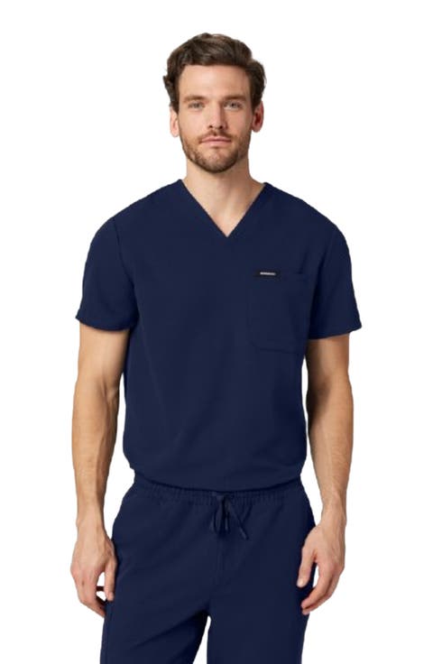 Holmes Men's 1-Pocket Classic V-Neck Scrub Top
