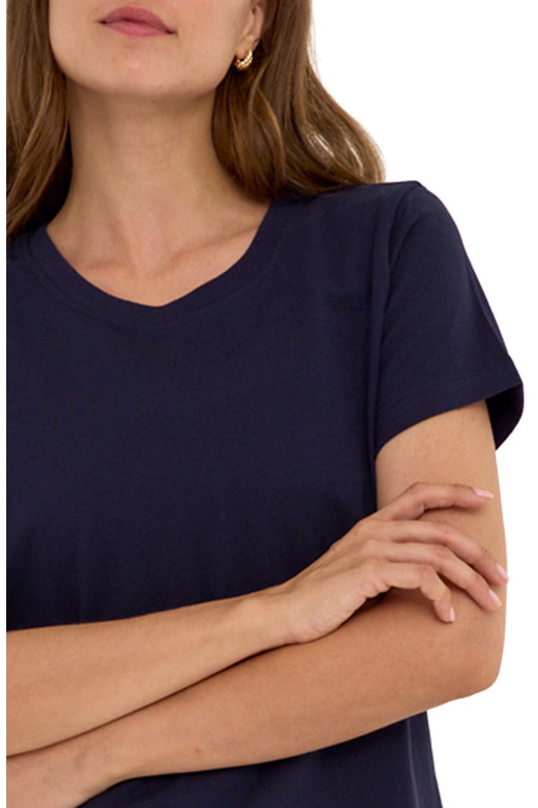 Emmy Essential Organic Cotton T-Shirt, Alternate, color, STARGAZER